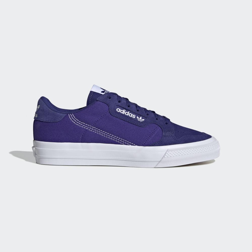 Adidas Men's Continental Vulc Originals Shoes Purple/White Ireland EF3540